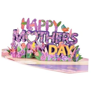 Mothers Day Pop Up Card - Happy Mothers Day 3D Pop Up Card - Pop Up Greeting - Picture 1 of 7