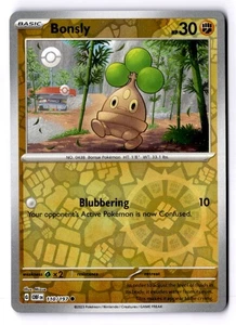 Bonsly Reverse Holo Common SV03: Obsidian Flames 110/197 NM - Picture 1 of 2