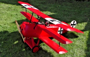 Dancing Wings RC Fokker DR1 Balsa Kit 1.54M + Power System New Boxed - Picture 1 of 6