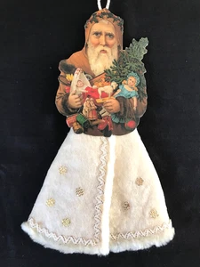 Antik Look Schrott Weihnachtsschmuck, Weihnachtsmann--Spielzeug, Baumwollrock, Handarbeit - Bild 1 von 6