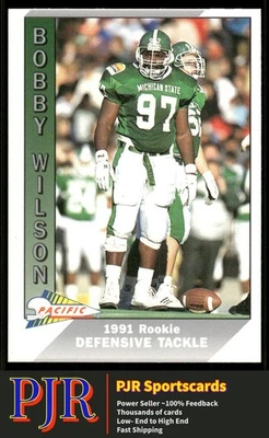 Bobby Wilson 1991 Pacific #390 Michigan State Spartans Rookie - Image 1 of 2