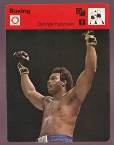 GEORGE FOREMAN Boxmeister Foto Boxer 1977 SPORTSCASTER CARD #14-03 - Bild 1 von 2