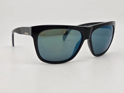 Diesel DL0100 Col.01Q Shiny Black Frame Green Mirror Lens Sunglasses Italy 58mm - Image 1 of 4