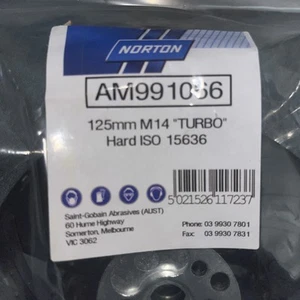 Two X pads ISO Angle Grinder Turbo Pad Hard 125mm M14 SANDING WELDING 15626 117 - Picture 1 of 21