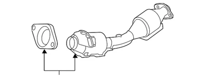 Genuine Nissan 2016-2019 Nissan Sentra - Converter & Pipe 20010-4AF0A - Image 1 of 2