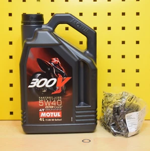 Original Aprilia RSV4 Ölfilter + Öl Motul 300V 5w40 Motoröl R Ölwechsel Set 1000 - Bild 1 von 1