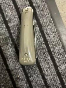 Vintage Bates 88P Hand Grip Stapler Grey Rounded Top; USA Made - Picture 1 of 5
