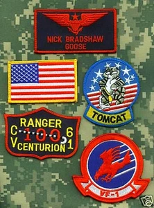 FANCY DRESS HALLOWEEN COSTUME TOP GUN MOVIE PROP: ⭐GOOSE⭐ 5-PATCH vêlkrö SET - Picture 1 of 1