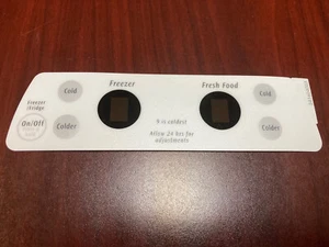 Frigidaire 241604003 Refrigerator Label Control OEM part, brand new - Picture 1 of 2