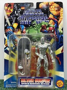 Marvel Universe Silver Surfer Space Surfing Action Figurine Toy Biz 1996 NIB