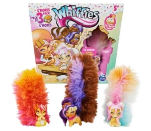 Paquete de 3 animales coleccionables Whiffies S'mores con colas de felpa perfumadas - Imagen 1 de 5