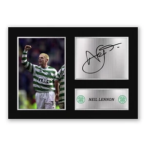 Neil Lennon – Celtic Autographed Pre-Print Poster A5/ A4 Framed / Unframed - Picture 1 of 26