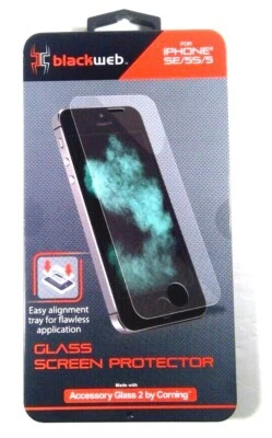 Blackweb Glass Screen Protector For iphone SE/5S/5 Accessory Glass 2 by Corning  - Image 1 of 4