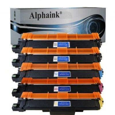 5 TONER TN247 PER BROTHER DCP L3500 L3550 HL L3210CW L3270CDW L3700 L3770CDW - Immagine 1 di 4