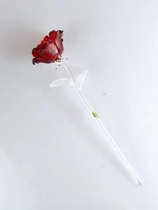 Waterford Crystal Fleurology Stem Rosa Rossa In Scatola Originale - Foto 1 di 7