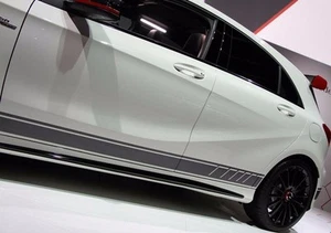 Mercedes AMG A CLASS W176 AMG 45 Sport Stripes Strips Stickers AMG NEW OEM - Picture 1 of 12