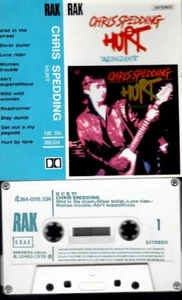 CHRIS SPEDDING Agonizing RARE SPANISH TITTLES CASSETTE SPAIN - Picture 1 of 2