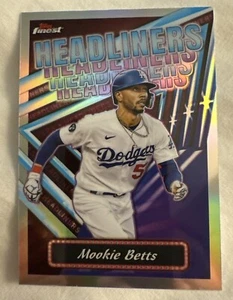 2023 Topps Finest Chrome Headliners Los Angeles Dodgers Mookie Betts FH-18 - Picture 1 of 1