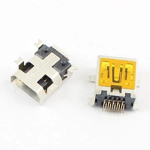 Conector de enchufe de PCB SMD SMD hembra SM 10 pines mini USB #F21 5 piezas - Imagen 1 de 4