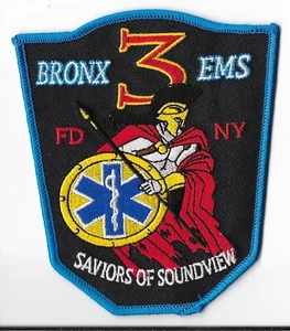 New York Fire Department (FDNY) EMS 3 Bronx Patch V1 - Bild 1 von 2