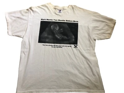Vintage Delta Valvoline Mark Martin Sonogram T-shirt 2 Months Before Birth  XL - Image 1 of 4