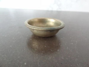 ANTIQUE MONGOLIAN TIBETAN  BUDDHIST  BRASS  OFFERING BOWL - Picture 1 of 8