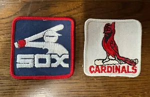 Vintage White Sox & Cardinals MLB BASEBALL VINTAGE Patch Lot of 2 - Picture 1 of 5