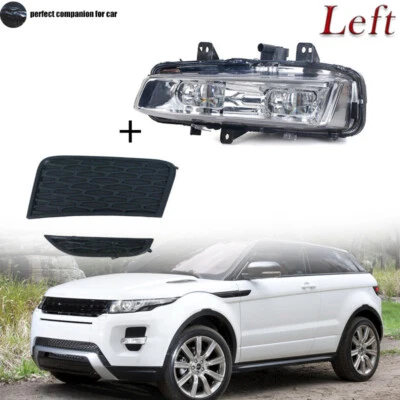 Left LED Fog Light Fog Lamp Cover For Land Rover Range Rover Evoque 2011-2015 - Image 1 of 4