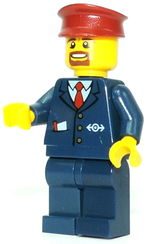 LEGO City Ferrovia 60051 Personaggio Vagone Controllo Biglietti - Immagine 1 di 1