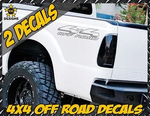 4x4 Truck Bed Decal Set METALLIC SILVER for Ford F-150, Super Duty F-250, Ranger - Picture 1 of 1