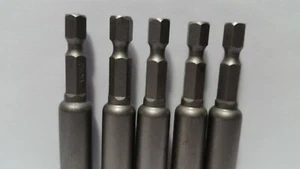 Paquete de 5 controladores de tuerca magnética de 1/4 de pulgada por 2-9/16 pulgadas DEWALT DW2221 - Imagen 1 de 4
