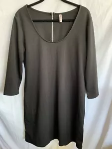 Xhilaration Dress Womens XXL / 2XL Black Mini Bodycon Stretch Zipper Detail NWOT - Picture 1 of 9