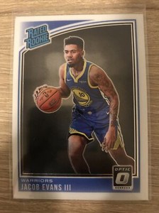 MINT 2018-19 Panini Donruss Optic Base Jacob Evans III Rookie Card RC  #178