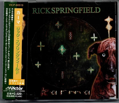 Rick Springfield - CD - Karma (12 Tracks) + Fold out lyrics. RCA Victor Japan - Image 1 of 2