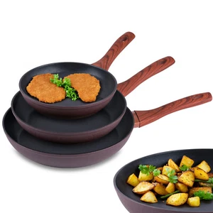 3 tlg Bratpfannen Set Pfanne Pfannenset Antihaft Aluminiumguss Induktion - Bild 1 von 10