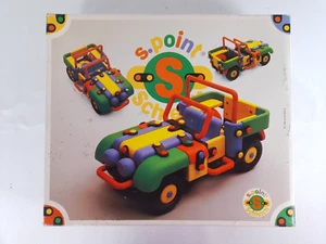 Vintage 1984 Schleich S.Point Colourful plastic Jeep Building play set in box H1 - Picture 1 of 9