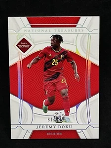 2022 Panini National Treasures FIFA Jeremy Doku Belgium /99 - Picture 1 of 2