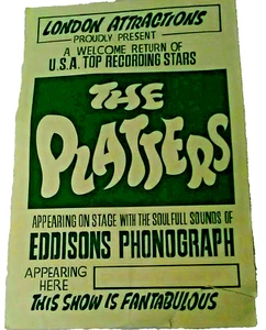 The Platters - 1968, original, full size poster. - Picture 1 of 4