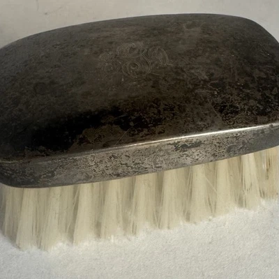 Cepillo de bebé vintage Webster de plata esterlina con monograma recién nacido con monograma 925 Foto 1 de 4