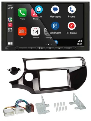 JBL MP3 DAB Bluetooth USB 2DIN Autoradio für Kia Rio UB ab 15 piano-schwarz - Bild 1 von 4