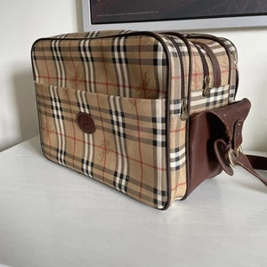 Borsa In Pelle Burberry Vintage Grande - Picture 1 of 18