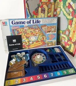 Vintage Spiel des Lebens Familien Brettspiel MB Spiele 1978 100% vollständig & GC - Bild 1 von 9