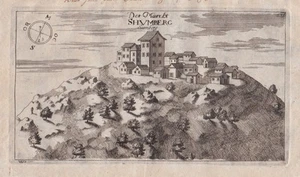 Sumber Sveta Nedelja Istria Croatia Kroatien engraving Kupferstich Valvasor 1679 - Bild 1 von 1