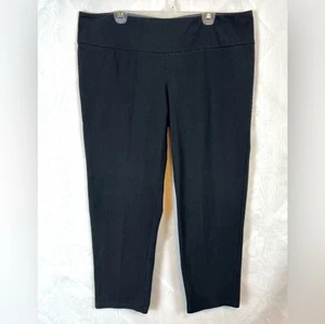 QVC Women With Control Black Wide Waistband Stretch Pants / size 3XL Petite - Picture 1 of 8