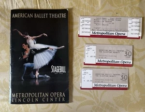 American Ballet Theatre Stagebill program 1998 The Sleeping Beauty with 2 Ticket - Picture 1 of 3