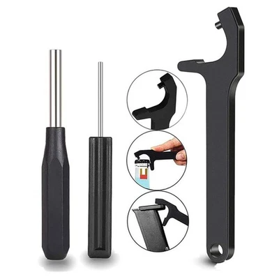 Kit de herramientas de mira frontal placa magnética extracción pin punzón para Glock 17 19 26 34 35 36