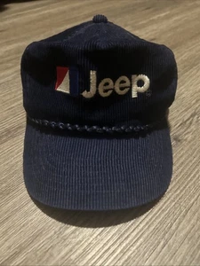 Vintage Jeep Mütze • 80er 90er Automotive Logo • Cord Snapback Cap - Bild 1 von 4
