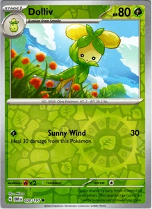 Dolliv 020/197 | Llamas de obsidiana | Holograma inverso común | Carta Pokémon casi nueva - Imagen 1 de 1