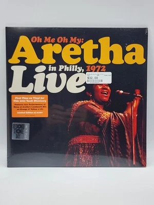 ARETHA FRANKLIN Oh Me Oh My Live in Philly 1972 Orange & Yellow 2LP 2021 RSD New - Image 1 of 4