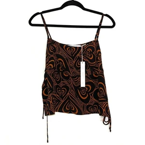 NWT Lisa Says Gah Buffy Tank in Wild Hearts Brown MEDIUM - Picture 1 of 8